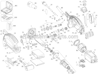 Part Location Diagram of A11876 DeWALT TRACKING KNOB